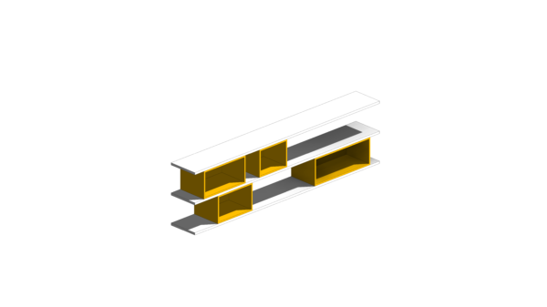 Armário de Estudo com Nicho Amarelo - Image 2