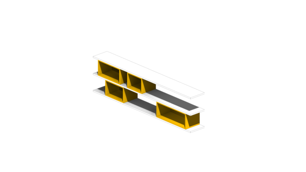 Armário de Estudo com Nicho Amarelo - Image 3