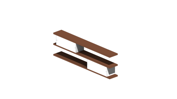 Armário de Estudo com Três Prateleiras - Image 3