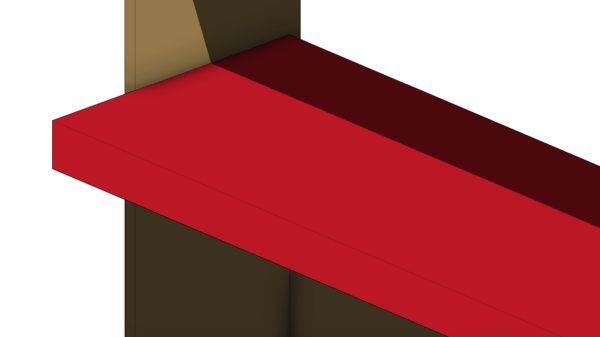 Armário de Estudo Vermelho em Madeira - Image 6