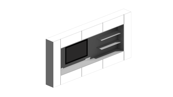 Armário de TV com Encaixe e Prateleira - Image 2