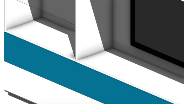 Armário de TV com Gaveta Azul - Image 6
