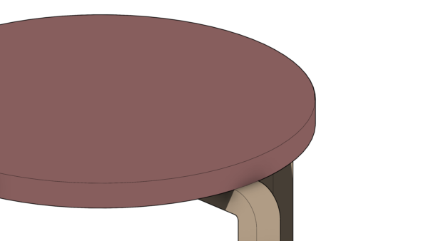 Banquinho com Assento Circular Rosa - Image 6