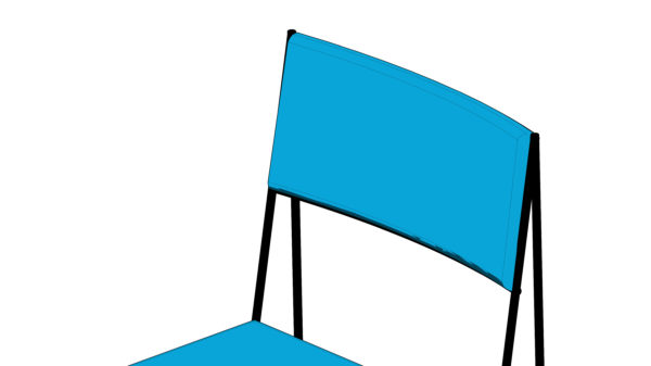 Cadeira de Metal Azul - Image 6