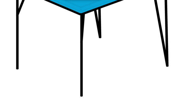 Cadeira de Metal Azul - Image 5