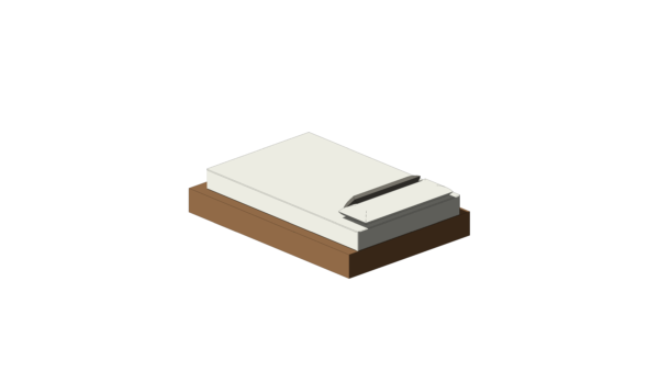 Cama com Base de Madeira e Três Gaveteiros - Image 3