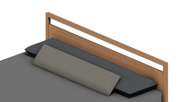 Cama com Base de Madeira Quadrada - Image 5