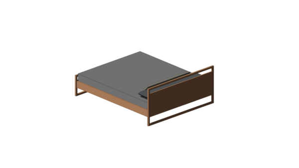 Cama com Base de Madeira Quadrada - Image 3