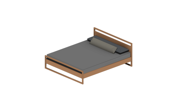 Cama com Base de Madeira Quadrada - Image 4