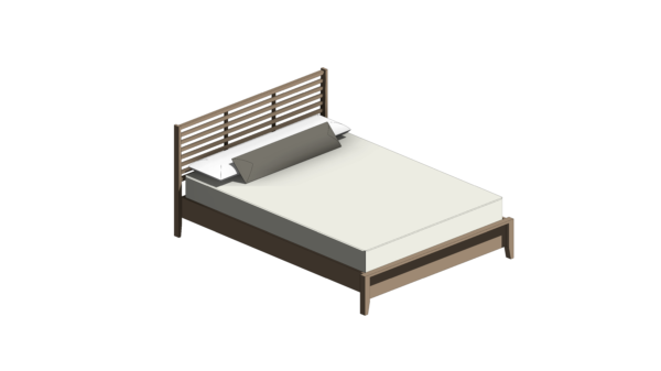 Cama com Cabeceira em Ripas Vazadas - Image 2
