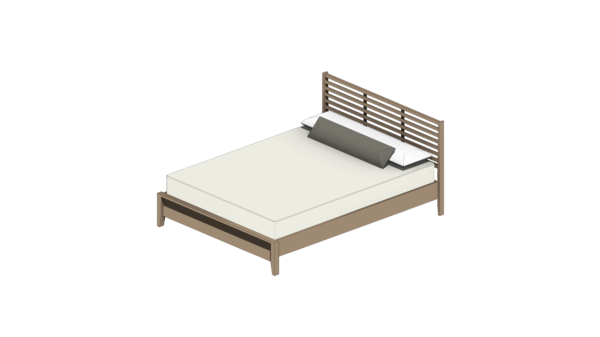 Cama com Cabeceira em Ripas Vazadas - Image 4