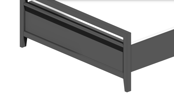 Cama com Cabeceira de Material Escuro - Image 6