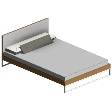 Cama com Cabeceira de Pé Único