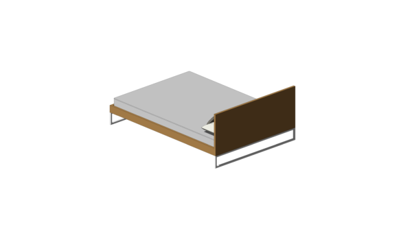 Cama com Cabeceira de Pé Único - Image 3