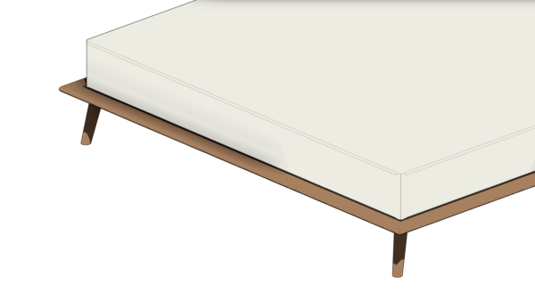 Cama de Casal com Base de Madeira e Cabeceira - Image 5