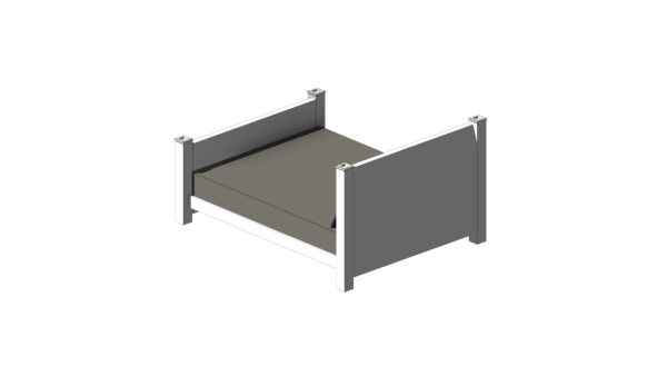 Cama de Casal Branca com Cabeceira - Image 3