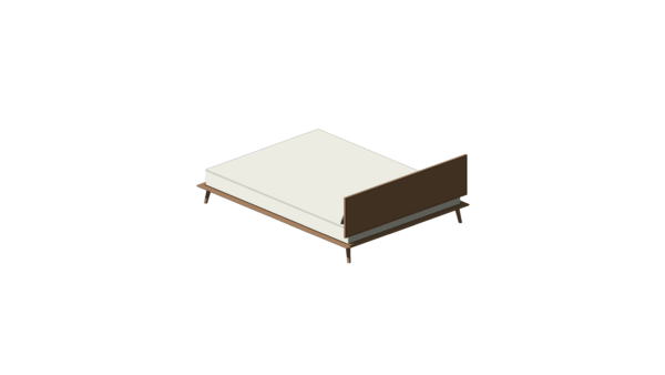Cama de Casal com Base de Madeira e Cabeceira - Image 4