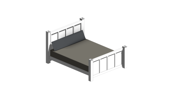 Cama de Casal Branca com Cabeceira - Image 2