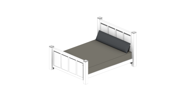 Cama de Casal Branca com Cabeceira - Image 4