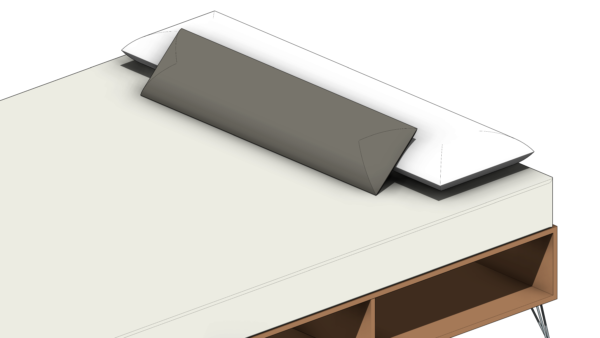Cama de Madeira com Armazenamento e Pés de Metal - Image 5
