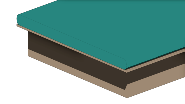 Cama Verde com Base de Madeira - Image 6