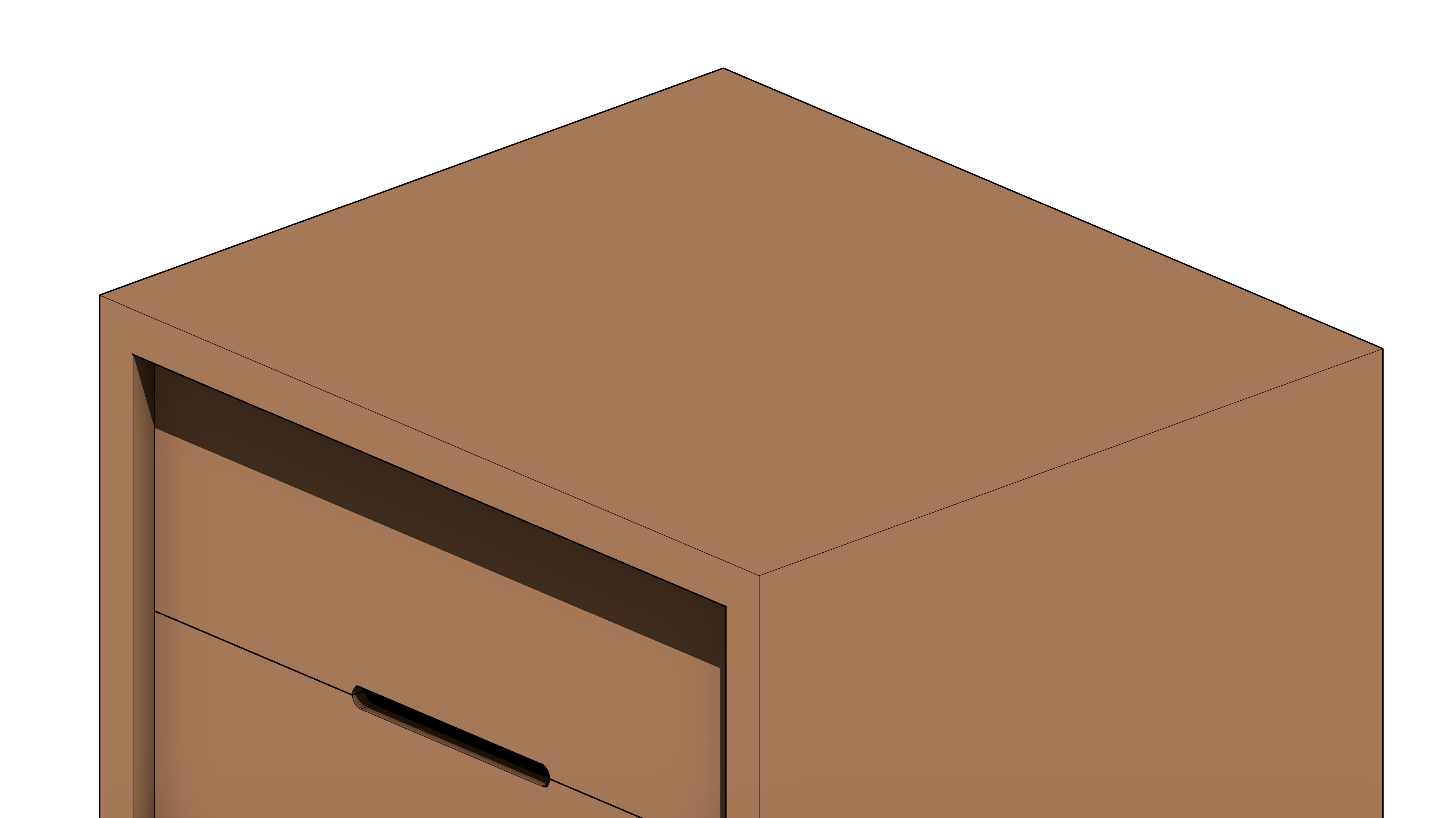 Cômoda de Madeira com Seis Gavetas e Puxadores Vazados Aleatórios - Image 6