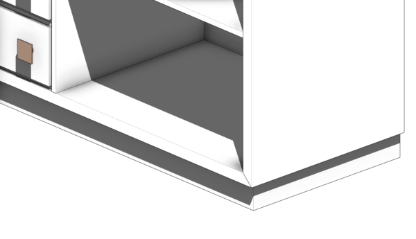 Cômoda de Material Branco com Puxadores de Madeira e Três Nichos - Image 5
