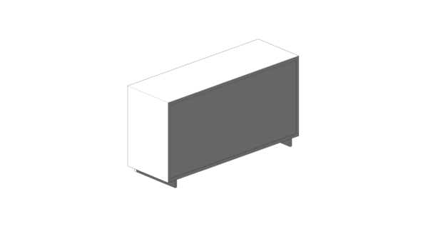 Cômoda de Material Branco com Seis Gavetas em Pares - Image 4