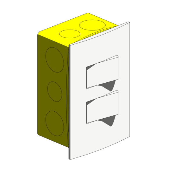 Interruptor Duplo Branco