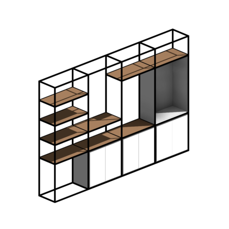 Estante Industrial de Metal de Grande Dimensão