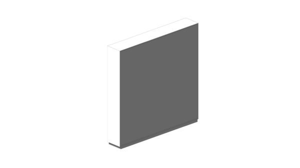 Estante de Material Branco com Portas de Correr de Madeira - Image 3