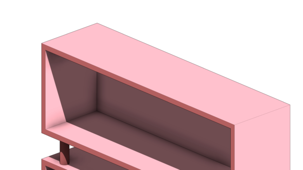 Estante Rosa com Três Compartimentos - Image 6