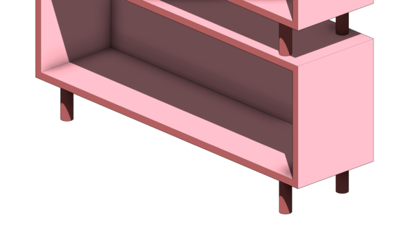 Estante Rosa com Três Compartimentos - Image 5