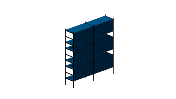 Estante Simétrica Azul Grande - Image 4