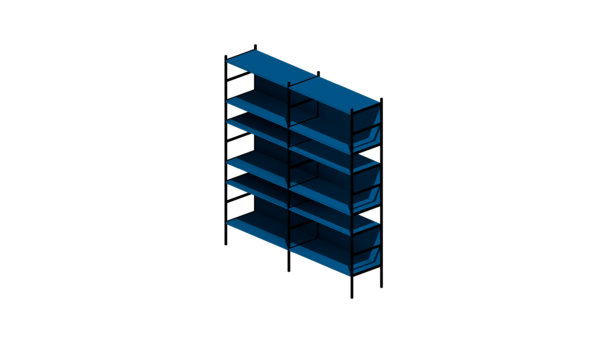 Estante Simétrica Azul Grande - Image 3