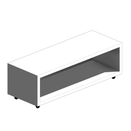 Gabinete de Material Branco em Peça Única