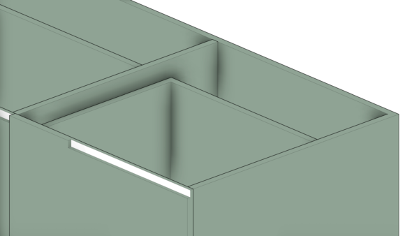 Gabinete de Material Cor Oliva com Três Gavetas - Image 6