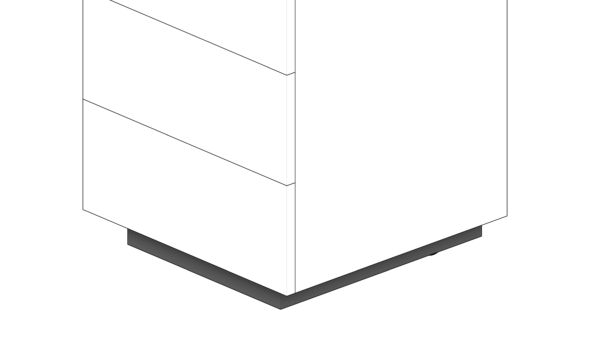 Gaveteiro Branco com Três Gavetas - Image 6
