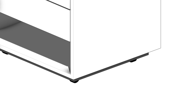 Gaveteiro de Material Branco Fixo - Image 6