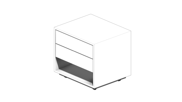 Gaveteiro de Material Branco Fixo - Image 4