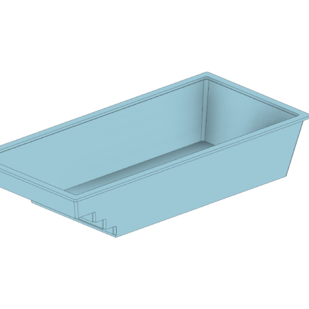 Piscina de Fibra com Escada