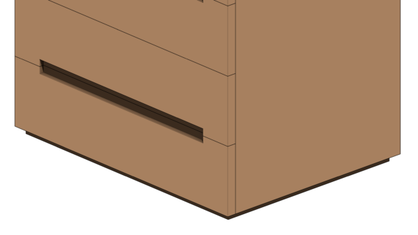 Mesa de Cabeceira em Madeira com Quatro Gavetas e Base Fixa - Image 6