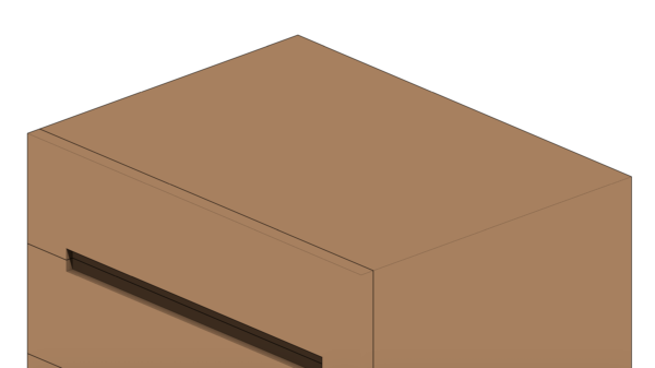 Mesa de Cabeceira em Madeira com Quatro Gavetas e Base Fixa - Image 5