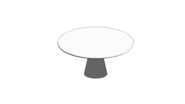 Mesa de Centro Circular Branca - Image 2
