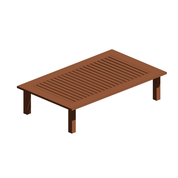 Mesa de Centro de Madeira para Área Externa