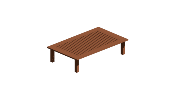 Mesa de Centro de Madeira para Área Externa - Image 4