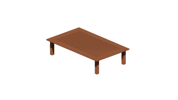 Mesa de Centro de Madeira para Área Externa - Image 3