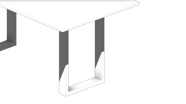 Mesa Branca Quadrada - Image 6