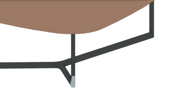 Mesa de Três Pontas com Curva de Madeira - Image 6