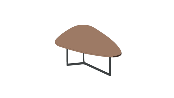 Mesa de Três Pontas com Curva de Madeira - Image 3